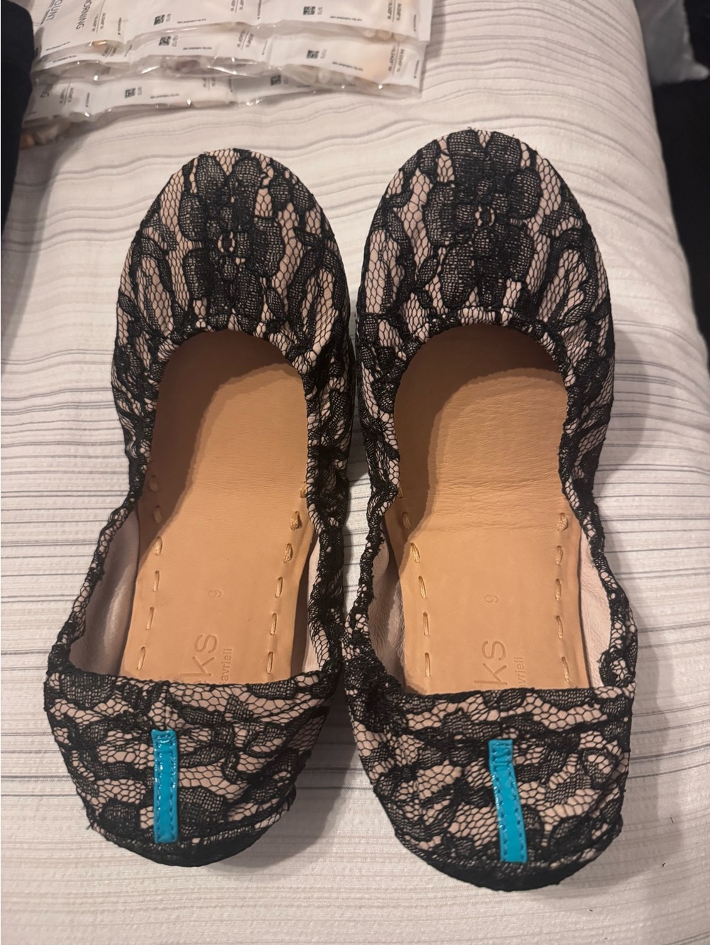 Tieks by Gavrieli βNude Laceβ Ballet Flats